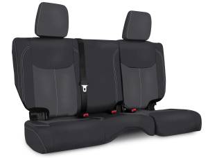 PRP 13-18 Jeep Wrangler JKU Rear Seat Cover/4 door - Black/Grey - B024-03