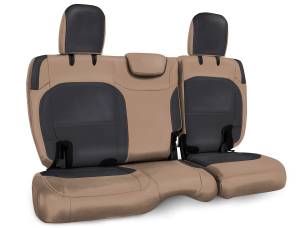 PRP 2018+ Jeep Wrangler JLU/4 door Rear Bench Cover with Cloth Interior - Black/Tan - B043-04