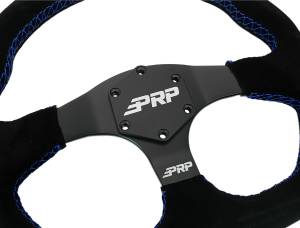 PRP Seats - PRP Suede D-Shape Steering Wheel - Blue - G251 - Image 2