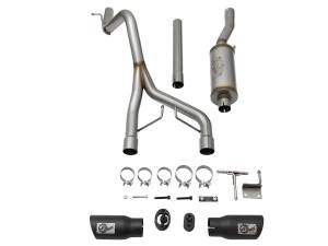 aFe Power - aFe Power Rebel Series 2-1/2 IN 409 Stainless Steel Cat-Back Exhaust System w/Black Tip Jeep Wrangler (JK) 07-18 V6-3.6L/3.8L - 49-48056-B - Image 7