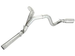 aFe Power - aFe Power ATLAS 4 IN Aluminized Steel DPF-Back Exhaust System w/Polished Tip GM Diesel Trucks 11-16 V8-6.6L (td) LML - 49-04043-P - Image 3