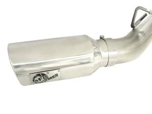 aFe Power - aFe Power ATLAS 4 IN Aluminized Steel DPF-Back Exhaust System w/Polished Tip GM Diesel Trucks 11-16 V8-6.6L (td) LML - 49-04043-P - Image 4