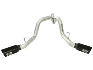 aFe Power - aFe Power Large Bore-HD 4 IN 409 Stainless Steel DPF-Back Exhaust System w/Black Tip GM Diesel Trucks 11-16 V8-6.6L (td) LML - 49-44043-B - Image 2