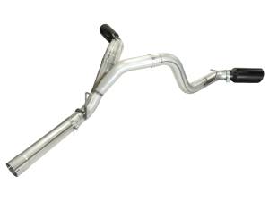 aFe Power - aFe Power Large Bore-HD 4 IN 409 Stainless Steel DPF-Back Exhaust System w/Black Tip GM Diesel Trucks 11-16 V8-6.6L (td) LML - 49-44043-B - Image 3