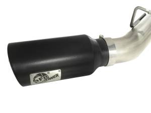 aFe Power - aFe Power Large Bore-HD 4 IN 409 Stainless Steel DPF-Back Exhaust System w/Black Tip GM Diesel Trucks 11-16 V8-6.6L (td) LML - 49-44043-B - Image 4