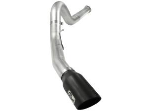 aFe Power ATLAS 5 IN Aluminized Steel DPF-Back Exhaust System w/Black Tip Ford Diesel Trucks 11-14 V8-6.7L (td) - 49-03055-B