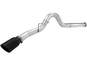 aFe Power - aFe Power ATLAS 5 IN Aluminized Steel DPF-Back Exhaust System w/Black Tip Ford Diesel Trucks 11-14 V8-6.7L (td) - 49-03055-B - Image 2