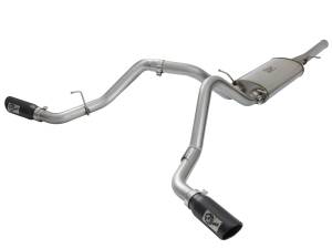 aFe Power MACH Force-Xp 3 IN 409 Stainless Steel Cat-Back Exhaust System w/Black Tip GM Silverado/Sierra 1500 09-18 V6-4.3/V8-4.8/5.3L - 49-44071-B