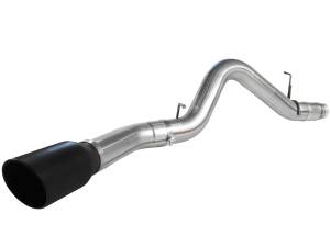 aFe Power - aFe Power Large Bore-HD 5 IN 409 Stainless Steel DPF-Back Exhaust System w/Black Tip GM Diesel Trucks 11-16 V8-6.6L (td) LML - 49-44041-B - Image 2