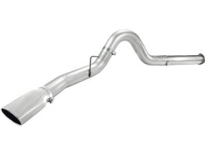 aFe Power - aFe Power ATLAS 5 IN Aluminized Steel DPF-Back Exhaust System w/Polished Tip Ford Diesel Trucks 11-14 V8-6.7L (td) - 49-03055-P - Image 2