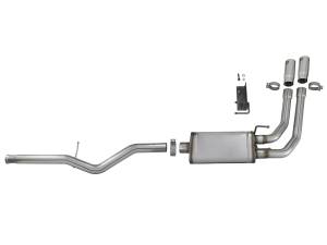 aFe Power - aFe Power Rebel Series 3 IN to 2-1/2 IN 409 Stainless Steel Cat-Back Exhaust w/ Polish Tip - 49-44098-P - Image 4