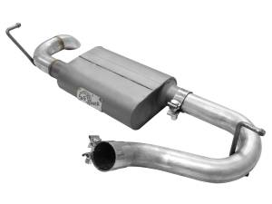 aFe Power - aFe Power Scorpion 2-1/2 IN Aluminized Steel Axle-Back Hi-Tuck Exhaust System Jeep Wrangler (JK) 07-18 V6-3.6L/3.8L - 49-08046 - Image 3