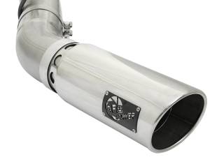 aFe Power - aFe Power Large Bore-HD 4 IN 409 Stainless Steel DPF-Back Exhaust System w/Polished Tip GM Diesel Trucks 17-19 V8-6.6L (td) L5P - 49-44085-P - Image 4