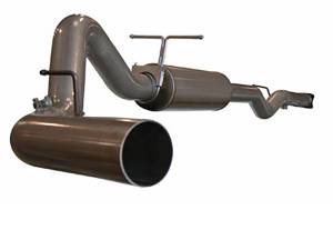 aFe Power Large Bore-HD 4 IN 409 Stainless Steel Cat-Back Exhaust System w/o Tip GM Diesel Trucks 01-05 V8-6.6L (td) LB7/LLY - 49-14001