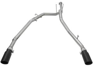 aFe Power - aFe Power Large Bore-HD 2-1/2 IN 409 Stainless Steel DPF-Back Exhaust System w/ Black Tip RAM 1500 EcoDiesel 14-19 V6-3.0L (td) - 49-42041-B - Image 2