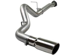 aFe Power Large Bore-HD 4 IN 409 Stainless Steel DPF-Back Exhaust System GM Diesel Trucks 07.5-10 V8-6.6L (td) LMM - 49-44004