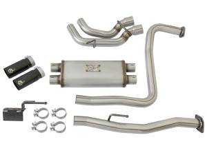 aFe Power - aFe Power Rebel Series 3 IN 409 Stainless Steel Cat-Back Exhaust System w/Black Tips Nissan Titan 04-15 V8-5.6L - 49-46124-B - Image 6