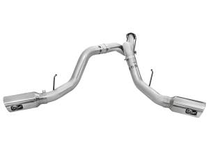 aFe Power - aFe Power ATLAS 4 IN Aluminized Steel DPF-Back Exhaust System w/Polished Tip Ford Diesel Trucks 11-14 V8-6.7L (td) - 49-03065-P - Image 2