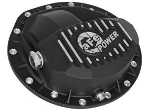 aFe Power - aFe Power Pro Series Front Differential Cover Kit Black w/ Machined Fins & Gear Oil Dodge Diesel Trucks 03-12 L6-5.9/6.7L (td) - 46-70042-WL - Image 2