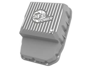 aFe POWER Street Series Transmission Pan Raw w/ Machined Fins Dodge Diesel Trucks 07.5-12 L6-6.7L (td) - 46-70060