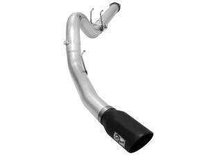 aFe Power ATLAS 5 IN Aluminized Steel DPF-Back Exhaust System w/Black Tip Ford Diesel Trucks 15-16 V8-6.7L (td) - 49-03064-B