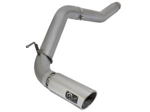 aFe Power Large Bore-HD 5 IN DPF-Back Stainless Steel Exhaust System w/Polished Tip Nissan Titan XD 16-19 V8-5.0L (td) - 49-46112-P