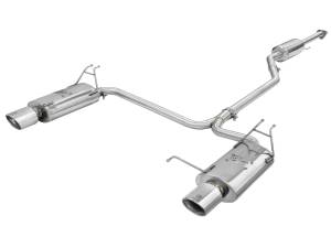 aFe Power Takeda 2-1/4 IN to 2 IN 304 Stainless Steel Cat-Back Exhaust w/Polished Tips Honda Accord 08-12 V6-3.5L - 49-36612