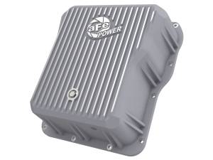 aFe Power - aFe POWER Street Series Transmission Pan Raw w/ Machined Fins GM Diesel Trucks 01-19 V8-6.6L (td) LB7/LLY/LBZ/LMM/LML/L5P - 46-70070 - Image 1