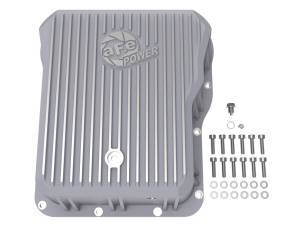 aFe Power - aFe POWER Street Series Transmission Pan Raw w/ Machined Fins GM Diesel Trucks 01-19 V8-6.6L (td) LB7/LLY/LBZ/LMM/LML/L5P - 46-70070 - Image 2