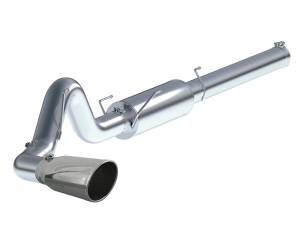 aFe Power Large Bore-HD 5 IN 409 Stainless Steel Cat-Back Exhaust System w/ Polished Tip Dodge Diesel Trucks 04.5-07 L6-5.9L (td) - 49-42012