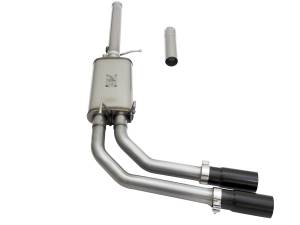 aFe Power - aFe Power Rebel Series 3 IN to 2-1/2 IN 409 Stainless Steel Cat-Back Exhaust w/Black Tip - 49-44062-B - Image 2