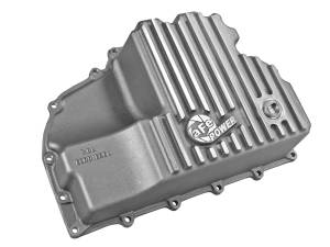 aFe Power - aFe POWER Street Series Engine Oil Pan Raw w/ Machined Fins Dodge RAM 1500 EcoDiesel 14-18 V6-3.0L (td) - 46-70280 - Image 2