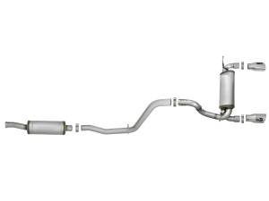 aFe Power - aFe Power Rebel Series 2-1/2 IN 409 Stainless Steel Cat-Back Exhaust w/ Polished Tips Jeep Wrangler (JL) 18-23 V6-3.6L - 49-48066-P - Image 4