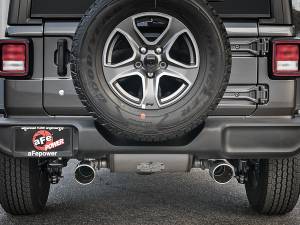 aFe Power - aFe Power Rebel Series 2-1/2 IN 409 Stainless Steel Cat-Back Exhaust w/ Polished Tips Jeep Wrangler (JL) 18-23 V6-3.6L - 49-48066-P - Image 5