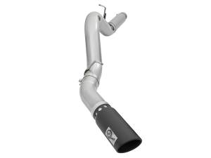 aFe Power - aFe Power ATLAS 5 IN Aluminized Steel DPF-Back Exhaust System w/Black Tip GM Diesel Trucks 2016 V8-6.6L (td) LML - 49-04081-B - Image 1