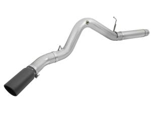 aFe Power - aFe Power ATLAS 5 IN Aluminized Steel DPF-Back Exhaust System w/Black Tip GM Diesel Trucks 2016 V8-6.6L (td) LML - 49-04081-B - Image 2