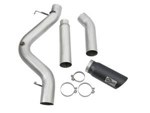 aFe Power - aFe Power ATLAS 5 IN Aluminized Steel DPF-Back Exhaust System w/Black Tip GM Diesel Trucks 2016 V8-6.6L (td) LML - 49-04081-B - Image 6