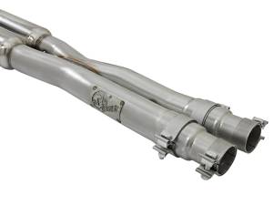 aFe Power - aFe Power MACH Force-Xp 304 Stainless Steel Cat-Back Exhaust w/ Resonator Polished Tip Ford Mustang 15-17 V8-5.0L/V6-3.7L - 49-33087-P - Image 3