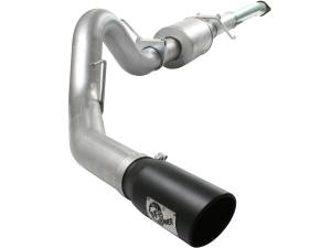 aFe Power ATLAS 4 IN Aluminized Steel Cat-Back Exhaust System w/ Muffler & Black Tip Ford F-150 11-14 V6-3.5L (tt) - 49-03041-B