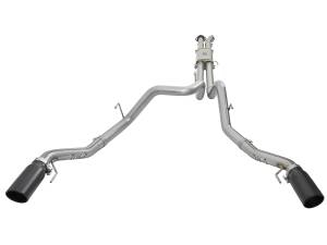 aFe Power - aFe Power MACH Force-Xp 3 IN 409 Stainless Steel Cat-Back Exhaust System w/Black Tip Ford F-150 Raptor 17-20 V6-3.5L (tt) - 49-43045-B - Image 2