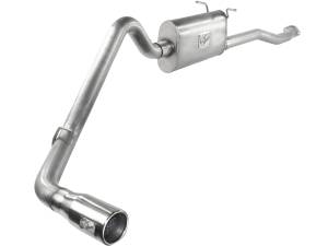 aFe Power ATLAS 2-1/2 IN Aluminized Steel Cat-Back Exhaust System w/ Muffler & Polish Tip - 49-03042-1