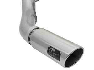 aFe Power - aFe Power ATLAS 5 IN Aluminized Steel DPF-Back Exhaust System w/Polished Tip Ford Diesel Trucks 17-23 V8-6.7L (td) - 49-03090-P - Image 5