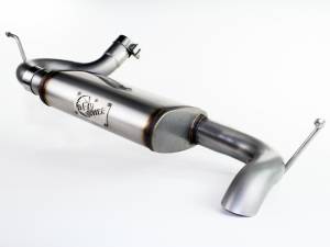 aFe Power - aFe Power MACH Force-Xp 2-1/2in 409 Stainless Steel Axle-Back Exhaust System Jeep Wrangler (JK) 07-18 V6-3.6L/3.8L - 49-46219 - Image 2