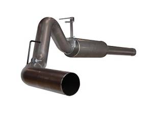 aFe Power Large Bore-HD 4 IN 409 Stainless Steel Cat-Back Exhaust System w/o Tip Dodge Diesel Trucks 04.5-07 L6-5.9L (td) - 49-12002