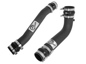 aFe Power BladeRunner 3 IN & 3-1/2 IN Aluminum Hot and Cold Charge Pipe Kit Black Dodge Diesel Trucks 07.5-09 L6-6.7L (td) - 46-20034-B