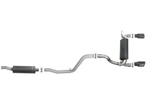 aFe Power - aFe Power Rebel Series 2-1/2 IN 304 Stainless Steel Cat-Back Exhaust System w/ Black Tips Jeep Wrangler (JL) 18-23 V6-3.6L - 49-38066-B - Image 4