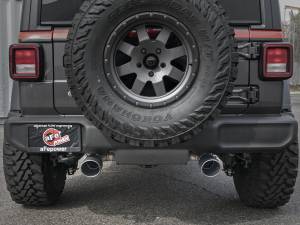 aFe Power - aFe Power Rebel Series 2-1/2 IN 304 Stainless Steel Cat-Back Exhaust System w/ Black Tips Jeep Wrangler (JL) 18-23 V6-3.6L - 49-38066-B - Image 5