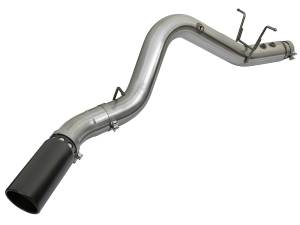 aFe Power - aFe Power Large Bore-HD 4 IN 409 Stainless Steel DPF-Back Exhaust System w/Black Tip GM Diesel Trucks 17-19 V8-6.6L (td) L5P - 49-44085-B - Image 2