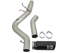 aFe Power - aFe Power Large Bore-HD 4 IN 409 Stainless Steel DPF-Back Exhaust System w/Black Tip GM Diesel Trucks 17-19 V8-6.6L (td) L5P - 49-44085-B - Image 6