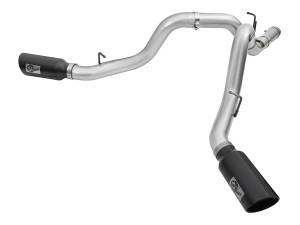 aFe Power ATLAS 4 IN Aluminized Steel DPF-Back Exhaust System w/Black Tip GM Diesel Trucks 2016 V8-6.6L (td) LML - 49-04080-B